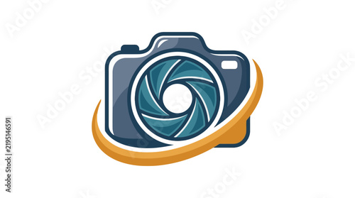 Camera Shutter Logo Element