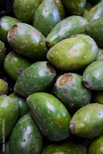 fresh prickly pear in the market