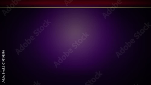 Red curtain opening on dark background