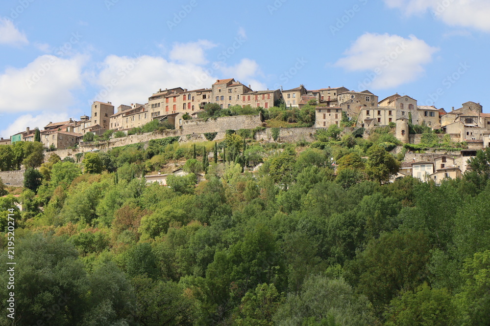 Fototapeta premium Vue d'ensemble du village, village de Cordes sur Ciel, département du Tarn, France