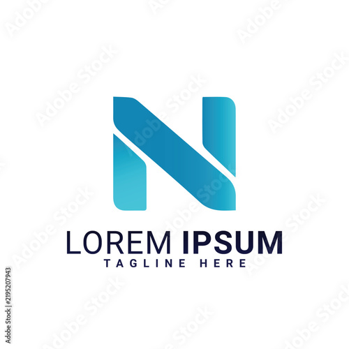 N text 
company logo design