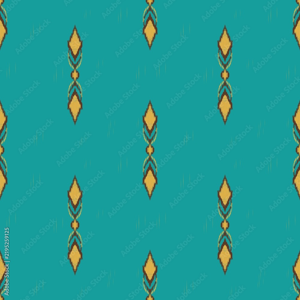 Obraz premium Seamless pattern bohemian chic ikat 