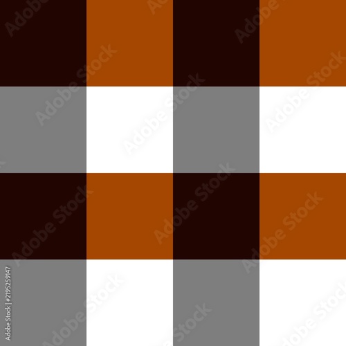 Plaid geometric background seamless pattern in warm tone colors