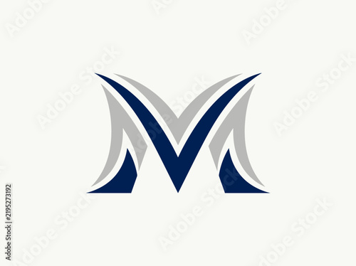 Modern Dynamic Letter M Logo Design
