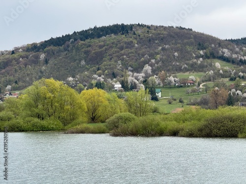 The accumulation lake of Sabljaci or artificial lake Sabljaci - Ogulin, Hrvatska (Umjetno jezero Sabljaci ili Akumulacijsko Jezero Sabljaci u blizini Ogulina, Hrvatska)