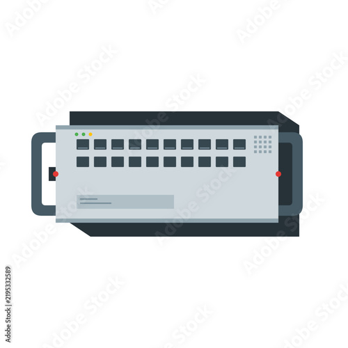 High-Density Server Blade Vector Illustration