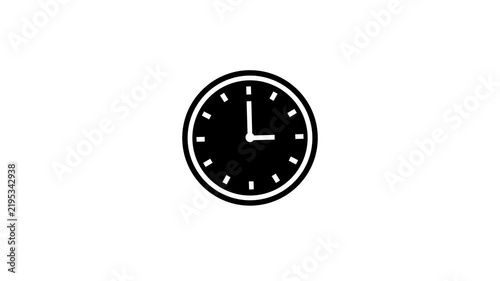 A clock icon on a white background.