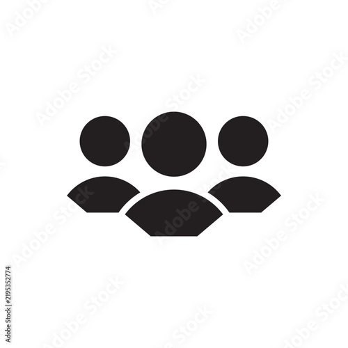 Minimalist teawork people Icon