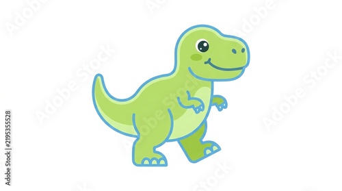 Tyrannosaurus Rex (T-Rex) set pose, isolated white background