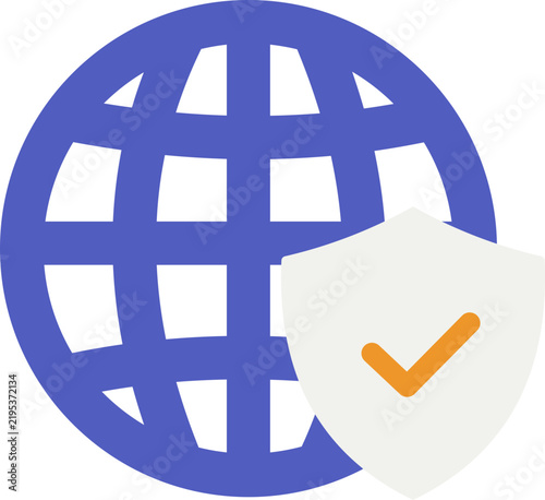 Collection of modern flat vector icons representing cybersecurity, data protection, online privacy, network security, digital authentication, secure access, malware protection, password security, and 
