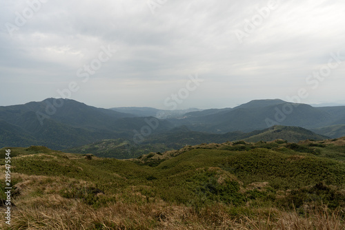 Hiking trail leading to the peak of Mount Qixing, Yangmingshan, Taiwan