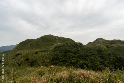 Hiking trail leading to the peak of Mount Qixing, Yangmingshan, Taiwan