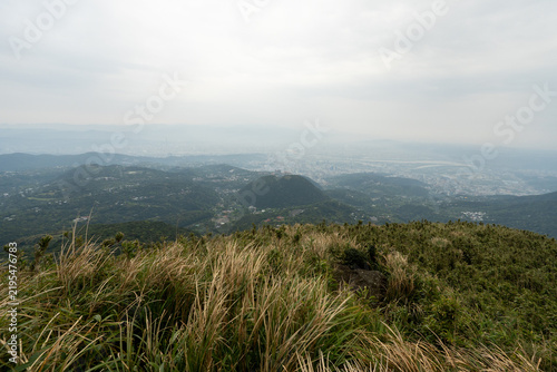 Hiking trail leading to the peak of Mount Qixing, Yangmingshan, Taiwan