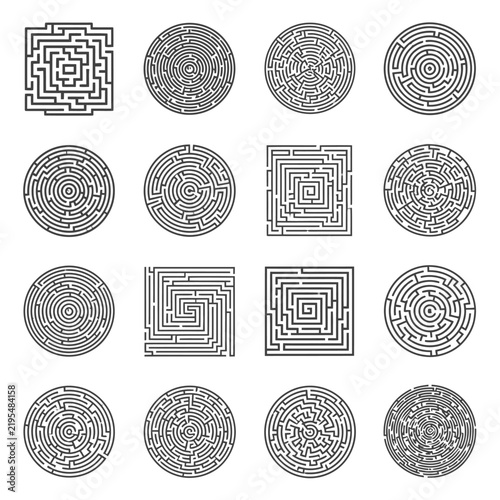 Collection of maze design patterns.