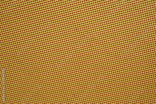 Fotografie Mustard yellow fine grid pattern texture with retro vintage vibe