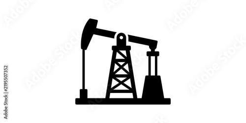 Oil pump jack for crude oil extraction and energy industry.