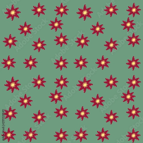 red flowers Pattern