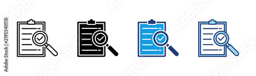 Facts icon set multiple style collection