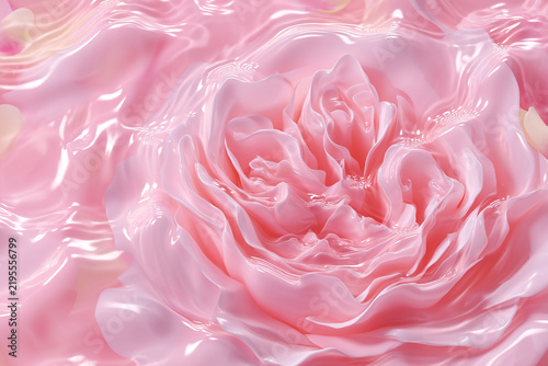 Pink Rose Water Texture Liquid Ripples Background