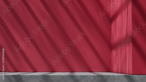quiet minimalist room of video footage with light pink color on backdrop for header design