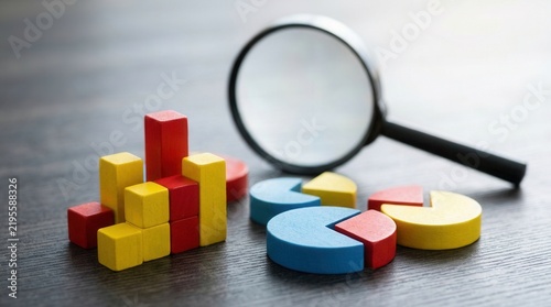 A conceptual view of benchmarking performance and analyzing competitor data for industry standards.