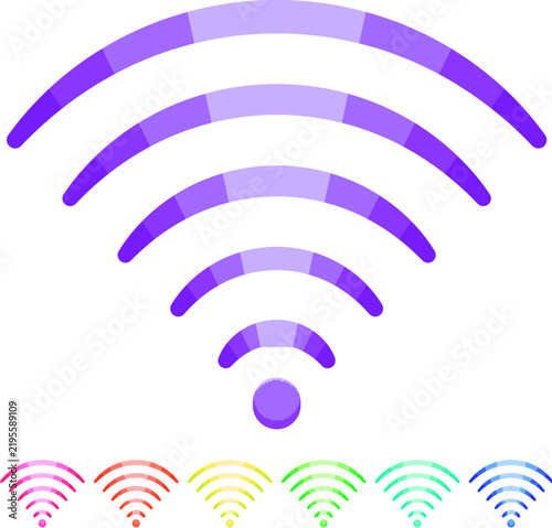 Konstfotografi phase wireless signal wave cartoon