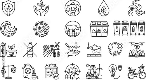 Photography Here are the SEO-optimized metadata elements for your ecology, sustainability, and environmental conservation vector set, tailored exactly to your requirements