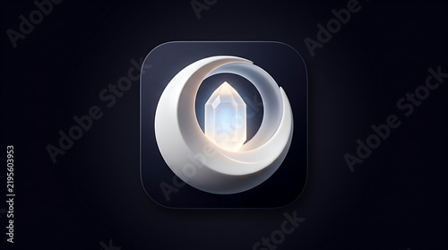 Close-up of a white circular object with a hollow center on a dark background