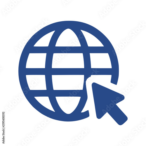 global internet network browser pointer arrow click