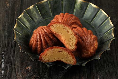 Plate of Buttertteok on a Rustic Round Metal Plate