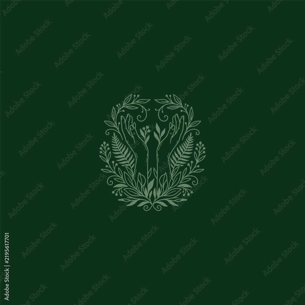 Fototapeta premium Flower logo template vector illustration design