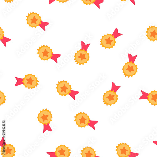 Foto pattern medal star badge cartoon