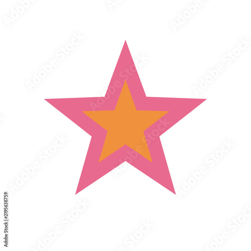 Groovy Star, retro groovy seventies vector illustration