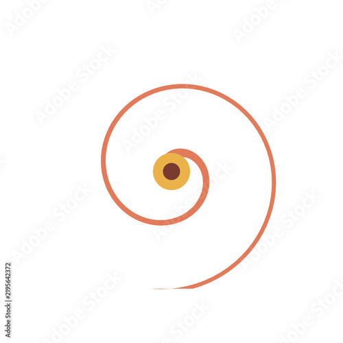 Retro Target Rings, retro groovy seventies vector illustration