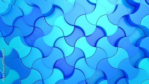 Background of Geometric Shapes. Abstract motion, loop, two color, 3d rendering, 4k resolution
