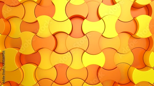 Background of Geometric Shapes. Abstract motion, loop, two color, 3d rendering, 4k resolution
