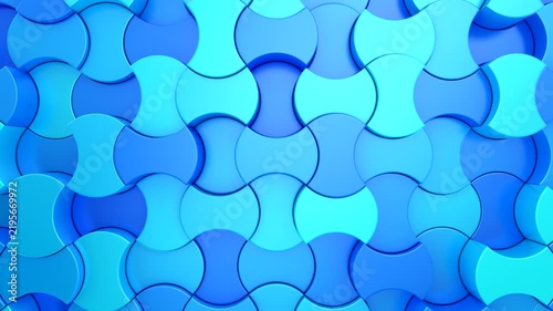 Background of Geometric Shapes. Abstract motion, loop, two color, 3d rendering, 4k resolution
