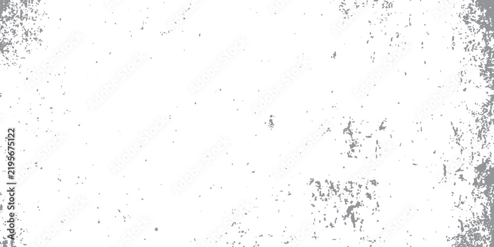 Obraz premium Distressed Gray Grunge Texture with Scattered Dots and Scratches on Clean White Background
