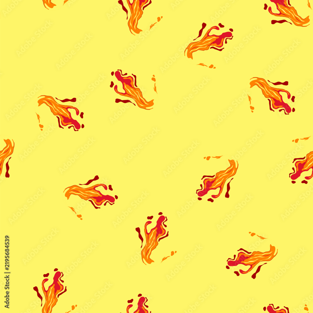 Obraz premium pattern explosive liquid lava cartoon. geology rock, ash earth, fiery danger explosive liquid lava sign. seamless vector illustration