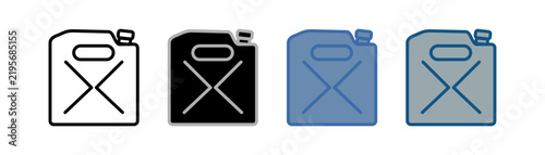 Canister icon set featuring a collection of multiple styles and designs.