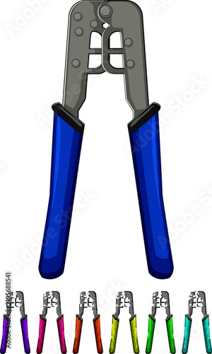 Foto equipment crimper tool cartoon