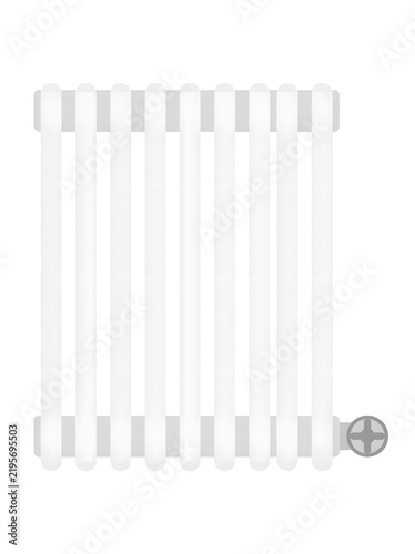 Radiator for home central heating system is rendered as a flat vector illustration on a transparent background.