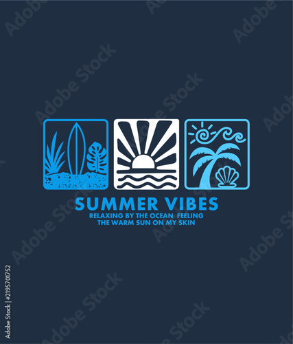 SUMMER VIBES design vector illustration