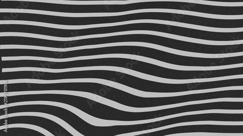 A monochromatic abstract background pattern featuring flowing horizontal wavy stripes in gray and black tones.