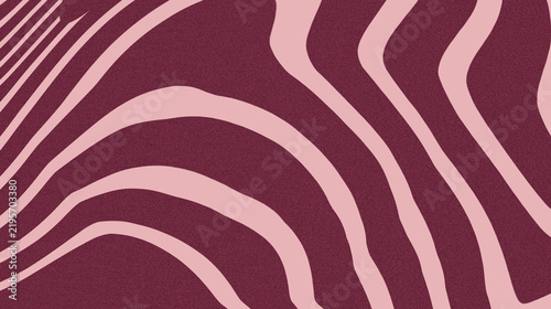A stylish abstract background pattern featuring bold curved stripes in burgundy and soft cream tones.