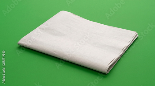 Minimalist Blank White Newspaper Mockup For Editorial Headline