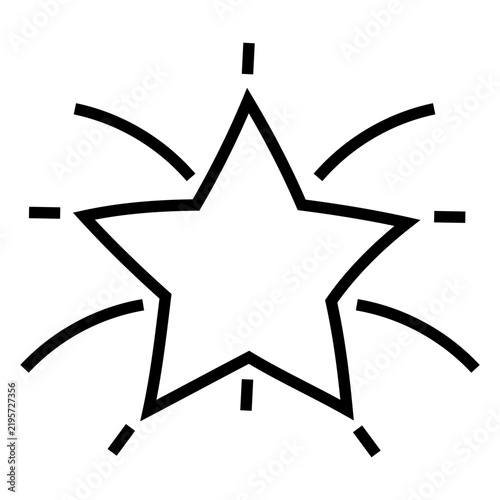 Obraz na płótnie Star Doodle Line