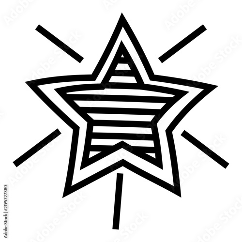 Obraz na płótnie Star Doodle Line