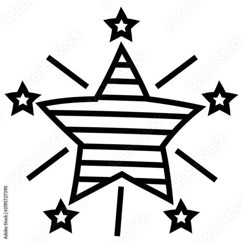 Obraz na płótnie Star Doodle Line