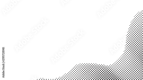Halftone dot pattern creates a textured border against a plain white background dots texture graphic